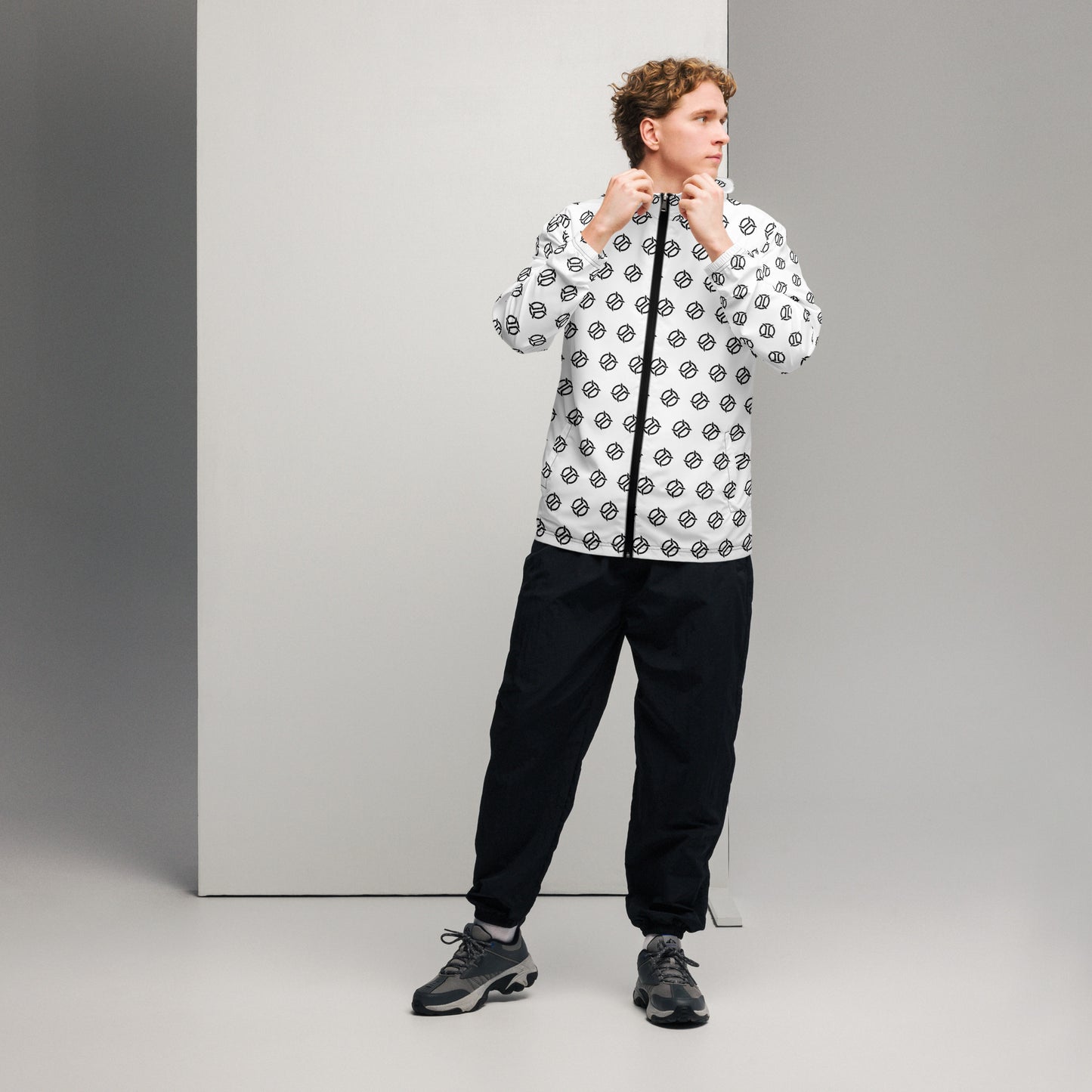 Crest Men’s windbreaker - White