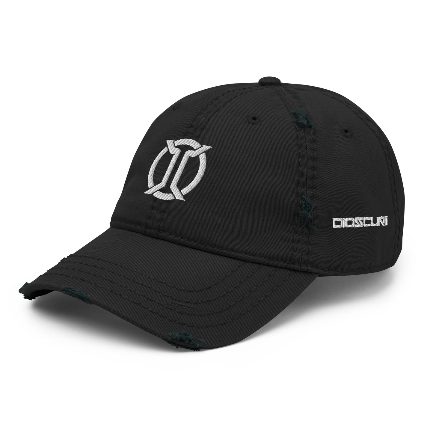 Dioscurii Distressed Dad Hat - Black