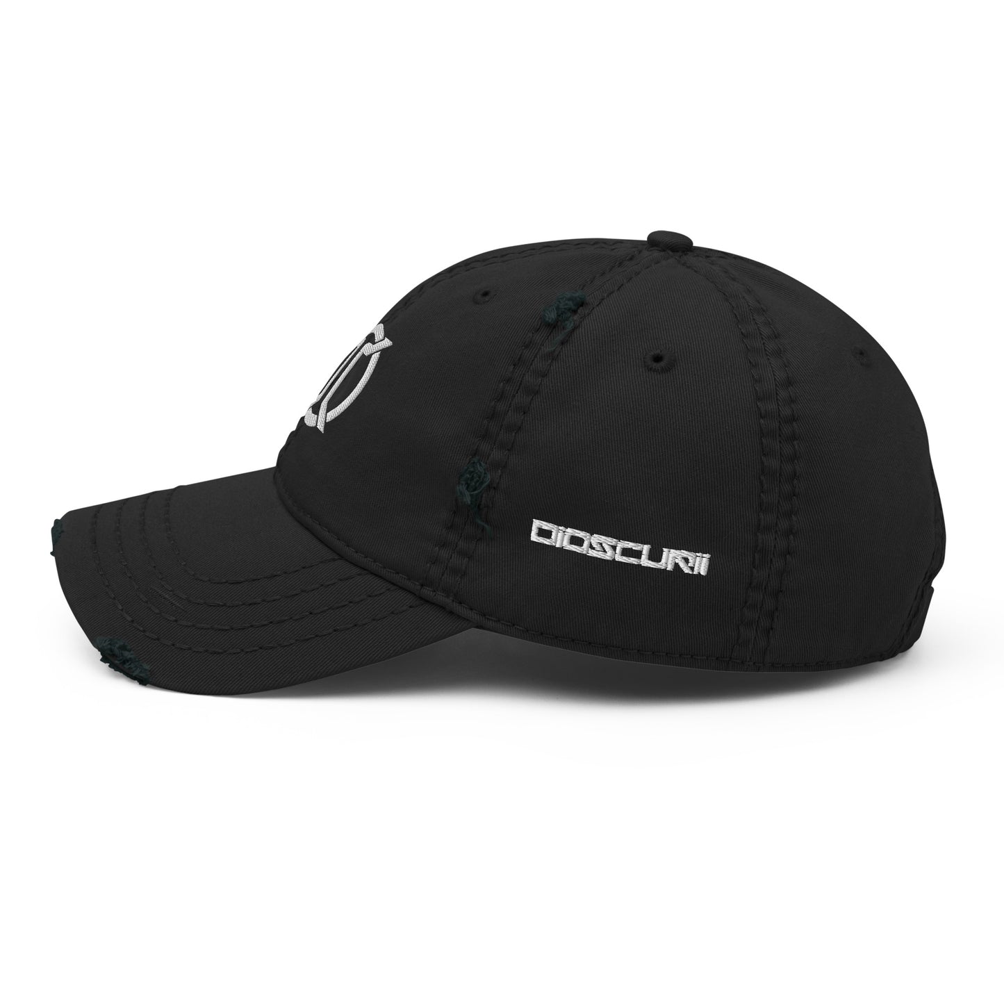 Dioscurii Distressed Dad Hat - Black
