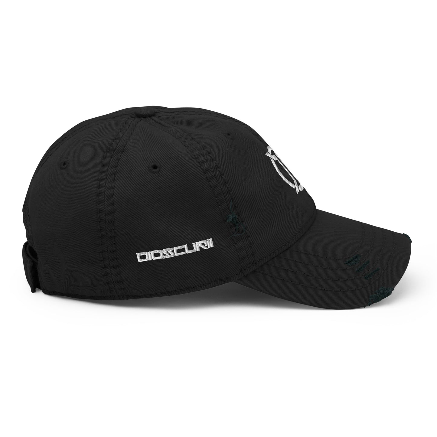 Dioscurii Distressed Dad Hat - Black